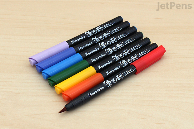 Watercolor Brush Pens Vibrant Markers Pre-Filled Color Precision