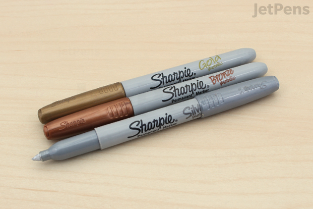 Metal Glass Oil Metallic Bronze Silver Write Markers Sharpie Gold Permanent  Markers