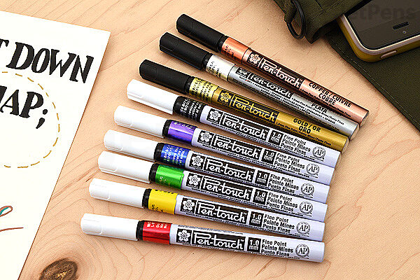 6 Color Gold Silver Metallic Pen Resin Drawing Pen Acrylic Paint