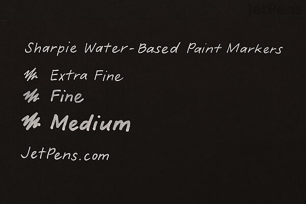 Sharpie Oil-Based Paint Marker, Medium Point, Black Ink, Pack of 3, Bundle  with Plastic Reusable Pouch