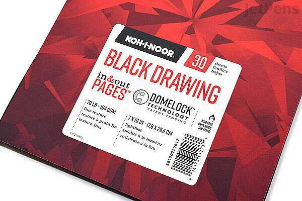 Koh-I-Noor Black Drawing Pad - 7 x 10