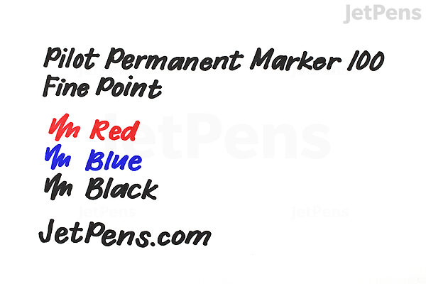 Pilot Permanent Marker 100, Fine Bullet Tip, Black Single Pen, Glass  Marker, Paper Marker, Water Resistant, Xylene & Toluene Free