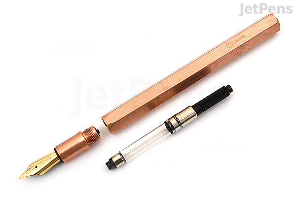 YSTUDIO Classic Revolve Desk Fountain Pen - Copper - Medium Nib