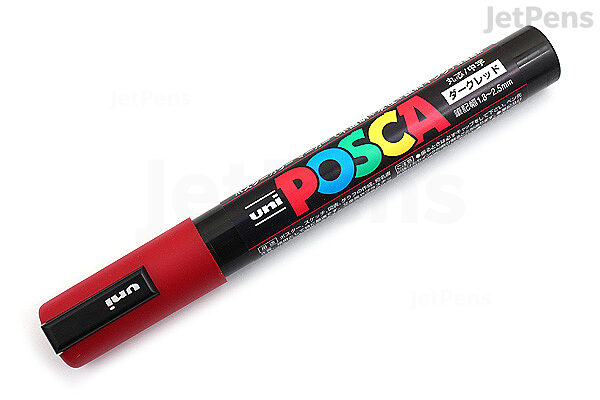 Posca Paint Marker, PC-5M, Medium, Dark Red, Size: 2.0