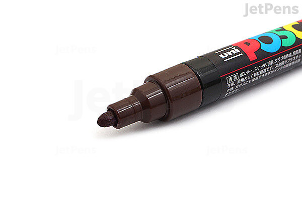 POSCA Acrylic Paint Marker - Medium Tip, Cacao Brown (1.8-2.5mm