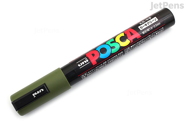 Uni Posca Paint Marker PC-5M - Khaki Green - Medium Point - JetPens.com