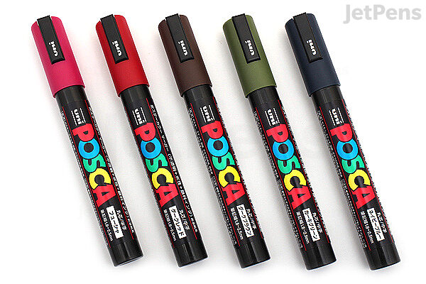 Vibrant Uni-posca Paint Marker Pen Set - 12 Colors