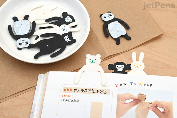 Sugai World Clip Family Paper Clip Bookmarks - Bear - Pack of 5 | JetPens