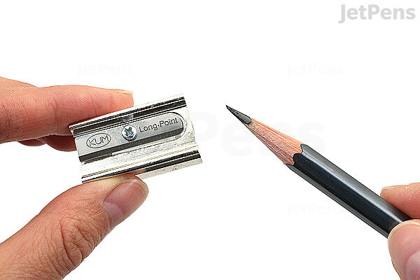 KUM 400-1E Magnesium Single Hole Block Profile Pencil Sharpener, w/2 E