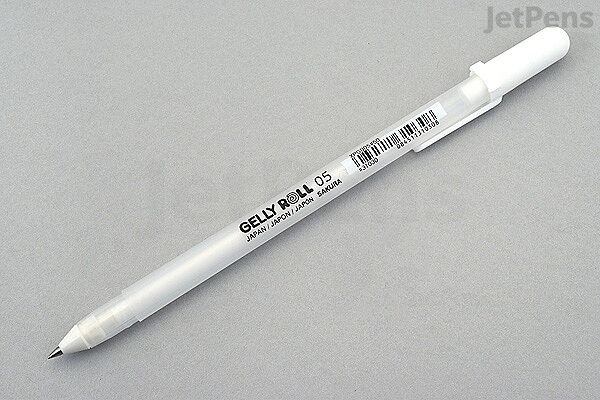 Gelly Roll white ink fine, medium, and bold tip pens - Trixie
