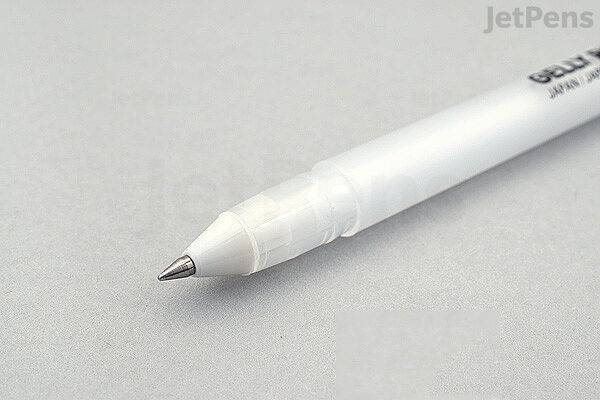 Brisk Learner 5 White Gel Pen - 5 Tip Sizes 0.5, 0.7, 0.8, 1.0