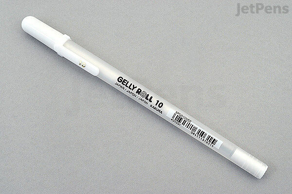 Sakura Gelly Roll Classic Gel Pens, 1.0 mm Bold Tip, White, Pack of 36