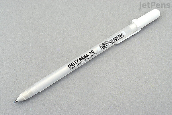 Sakura Gelly Roll Classic White Gel Ink Pen, Fine Medium Bold, 3 Pen FAST  SHIP