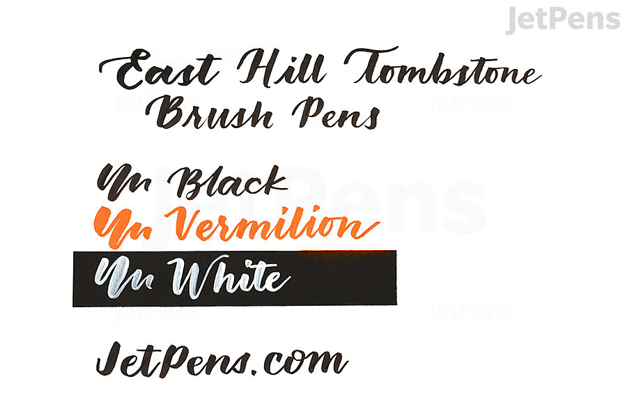 Tag Team Pen Review: East Hill Tombstone White Brush Pen - The  Well-Appointed Desk