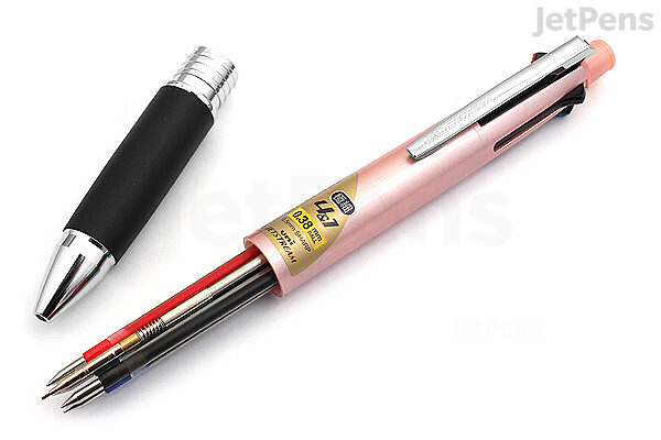 Uni Jetstream 4 1 4 Color 0 38 Mm Ballpoint Multi Pen 0 5 Mm Pencil Baby Pink Jetpens Uni Jetstream 4 1 4 Color 0 38 Mm Ballpoint Multi Pen 0 5 Mm Pencil Baby Pink Jetpens