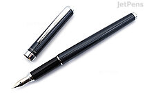 Pilot Cavalier Fountain Pen - Metallic - Black - Fine Nib | JetPens