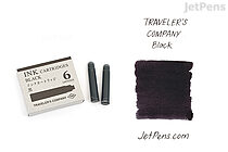 TRAVELER'S COMPANY Black Ink - 6 Cartridges - TRAVELER'S 38072006