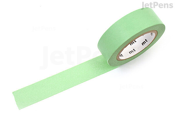 mt Solids Washi Tape Wakamidori (Verdant Green) - 15 mm x 7 m |