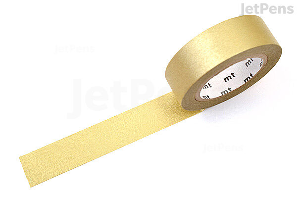 Abeillo Washi Tape Gold, 15 Meter Gold Fliesennahtband Washi Tape