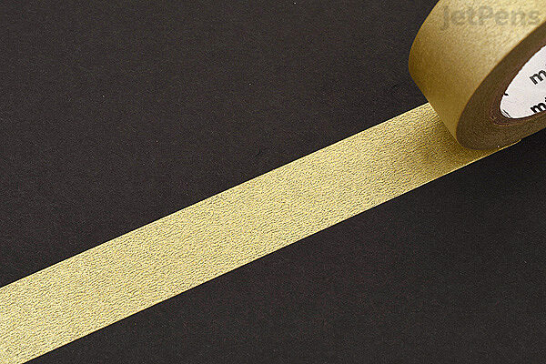 Geometric Pattern Washi Tape - Gold Metallic and Peach - mt