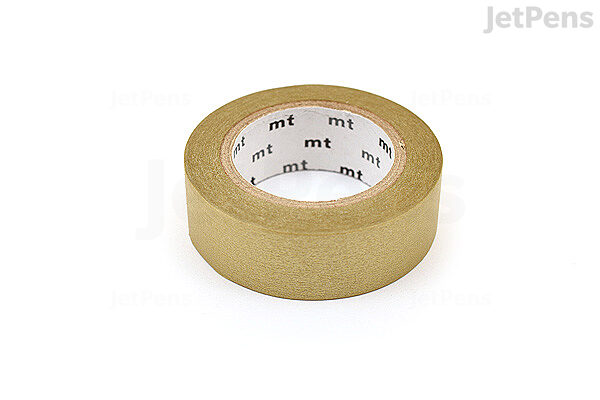  MT Solids Washi Paper Masking Tape, 3/5 x 11 yd, Gold  (MT01P205) : Arts, Crafts & Sewing