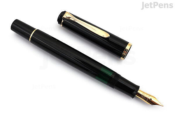 Følelse Materialisme Hilse Pelikan Classic M200 Fountain Pen - Black - Medium Nib | JetPens