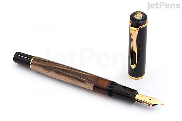 Pelikan Classic M200 Fountain Pen - Brown Marble - Extra Fine Nib