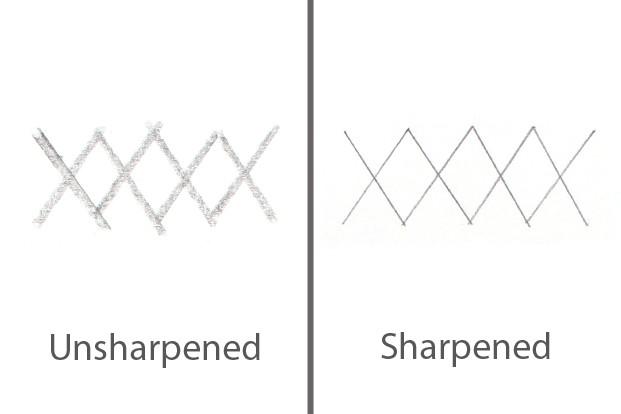 Less Rounded Individual Image Mechanical Pencil Lead Size Comparison | JetPens