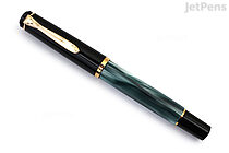 Pelikan Classic M200 Fountain Pen - Green Marble - Broad Nib - PELIKAN 994145
