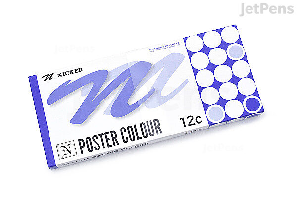 Nicker Poster Colour - 20 ml Tube - 12 Color Set