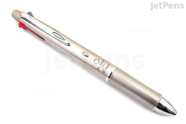 Pilot Dr. Grip 4+1, 4 Color 0.7 mm Ballpoint Multi Pen & 0.5 mm Mechanical Pencil - Champagne Gold Body (BKHDF1SFN-CG)