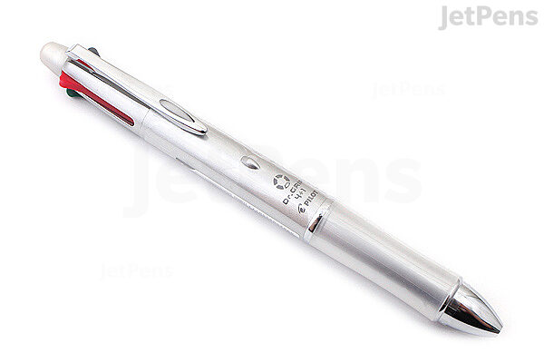 Pilot Dr. Grip 41 4 Color 0.7 mm Ballpoint Multi Pen 0.5 mm Pencil - Silver