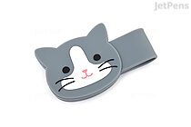 Lihit Lab Smart Fit PuniLabo Magnetic Clip - Gray Cat - LIHIT LAB A-7721-4