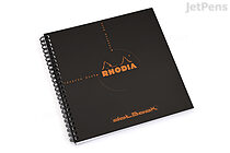 Rhodia Reverse Book - 8.3" x 8.3" - Dot Grid - Black - RHODIA 193639