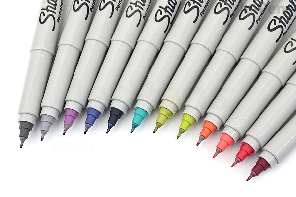 Sharpie Permanent Marker - Cosmic Color - Ultra Fine Point - 12 Color Set