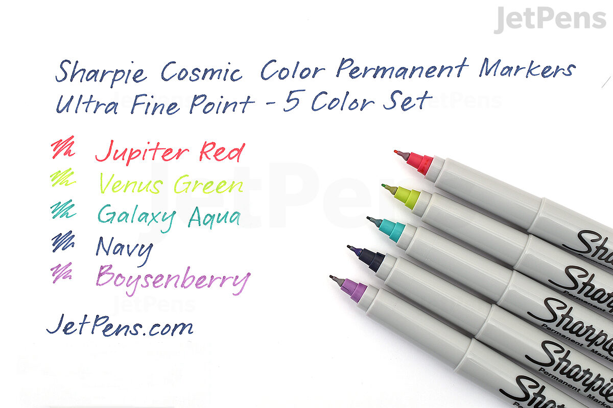 Sharpie Permanent Marker - Cosmic Color - Fine Point - 5 Color Set