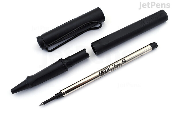 Lamy Safari Rollerball Pen Medium Point All Black Jetpens