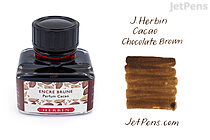 Herbin Cacao Chocolate Brown Ink - Scented - 30 ml Bottle - HERBIN H137/46