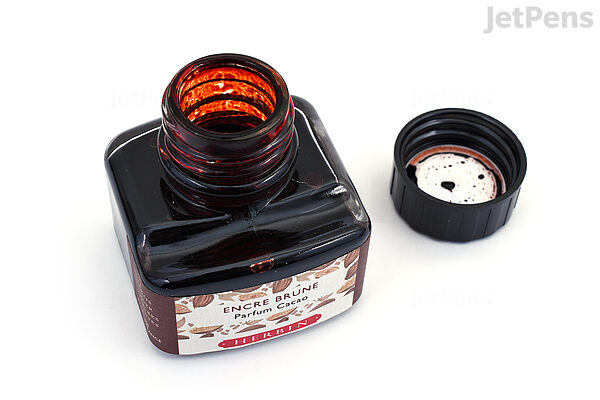  Herbin Jacques 13746ST - Perfumed ink bottle ''Les subtiles''  for fountain pens and rollerball pens 10 ml, Brown ink and Cocoa perfume.  Made in France : Everything Else