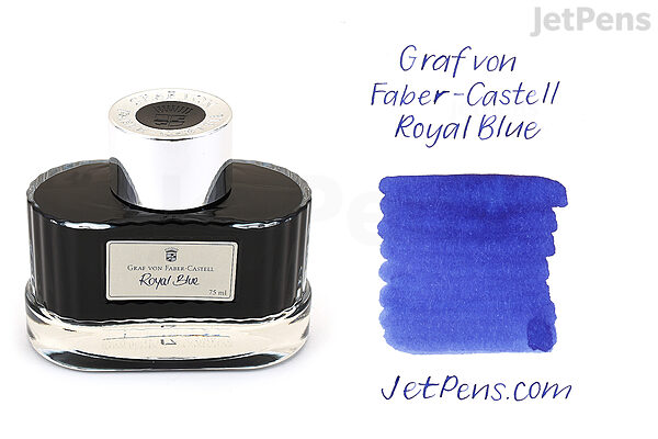 Graf von Faber-Castell Royal Blue Ink - 75 ml Bottle - FABER-CASTELL 141009