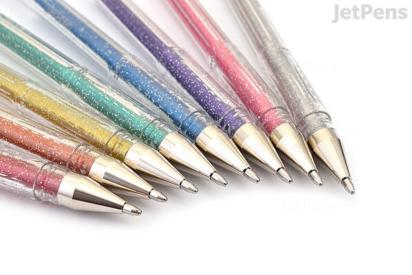 Uni-ball Signo Sparkling Glitter UM-120SP Gel Pen - 1.0 mm - 8 Color Bundle - JETPENS UNI UM120SP BUNDLE