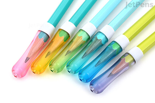 Sonic Cupot Pencil Cap - Rainbow - Pack of 6