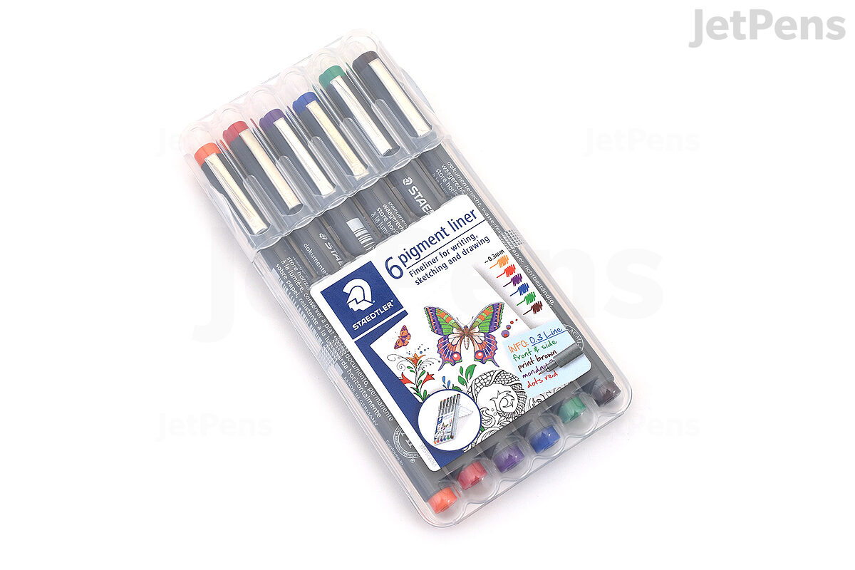 Fineliner Color Pen Set, 0.38mm Colored Fine Liner Sketch Drawing Pen, STA  Liner pen