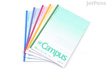 Kokuyo Smart Campus Notebook - Semi B5 - Dotted 7 mm Rule - Pack of 5 Colors - KOKUYO NO-GS3CATX5
