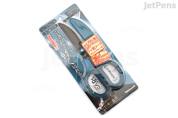 Nakabayashi SAKUtto Cut Standard Scissors - Fluorine Anti-Stick Coating, Pink, Oval Earl Blade