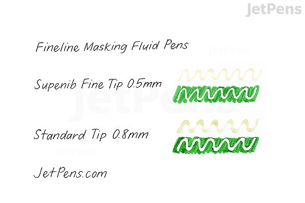 Fineline Liquid Masking Fluid Pen and Fluid