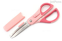 Kokuyo Hakoake 2Way Scissors + Cutter - Pink - KOKUYO HASA-P410P
