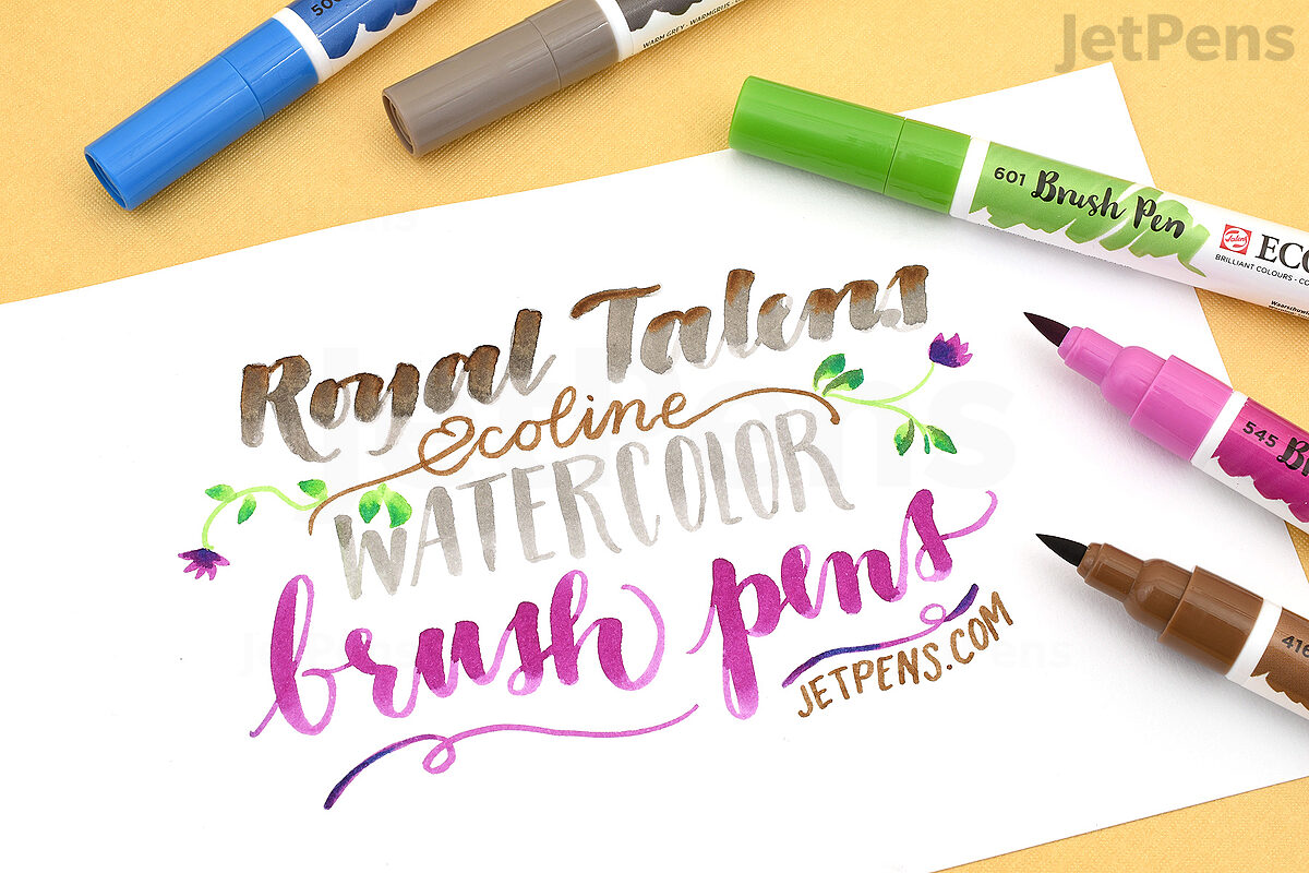 Royal Talens Ecoline Watercolour Brushpen, Set of 15