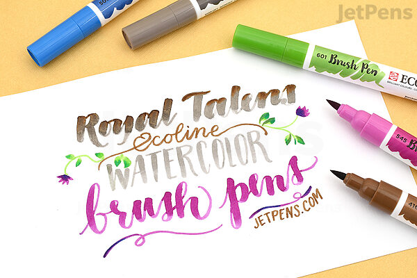 Royal Talens Ecoline Brush Pen Set of 10 Assorted Colours