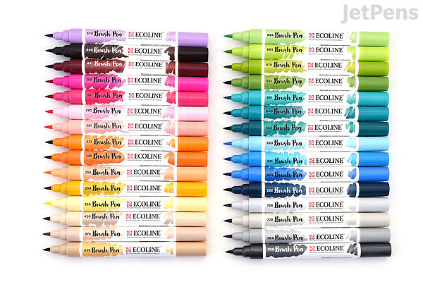 Is Groenteboer spreken Royal Talens Ecoline Watercolor Brush Pen - 2018 New Colors - 30 Color  Bundle | JetPens